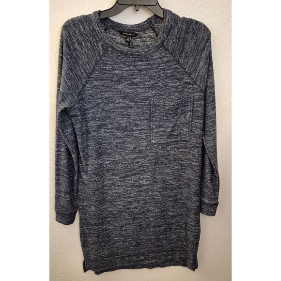 Banana Republic Heathery Grey Long Sleeve Lounge Dress Size S NWT MSRP $88 - Picture 1 of 6